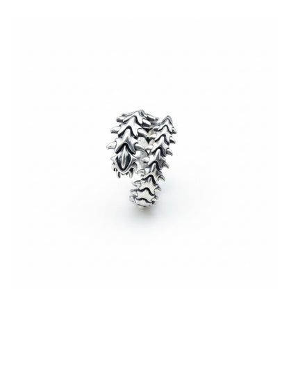 Ornate Silver Leaf Ring