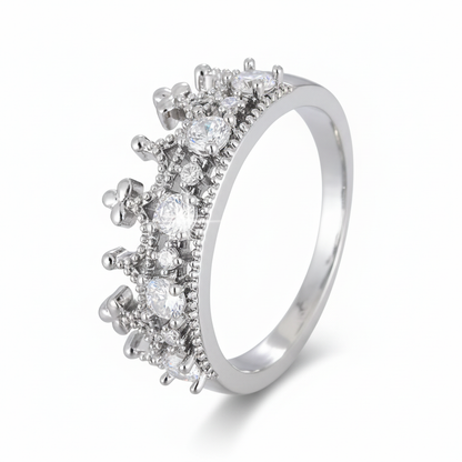 Royal Crown Ring - Sterling Silver & Gold